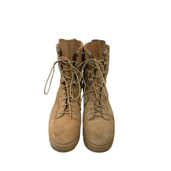 McRae Tan Military Combat Boots Vibram Sole Lace Up Men’s Size 10.5R - Picture 3 of 9